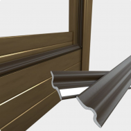 Brtvena traka za prozore i vrata - smeđa