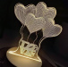 Ukrasna 3D lampa - srca