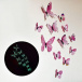 Set svjetlećih leptira - roza