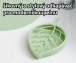 Cjedilo za sapun u obliku lista - svjetlo zeleni