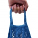 Retro mrežasta torba za namirnice - plava